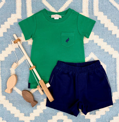 Carter Crewneck - Pocket & Stork - Kiawah Kelly Green/NN