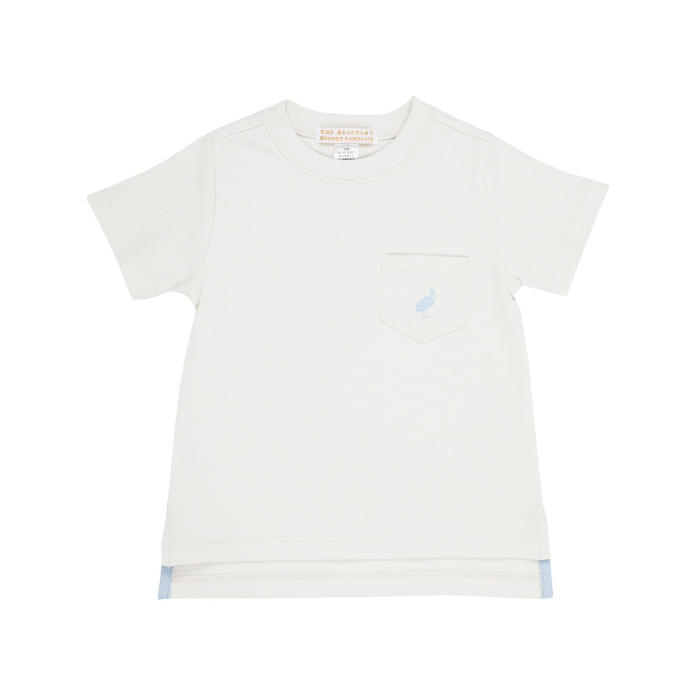 Carter Crewneck-Saratoga Stone w/BuckBlue Stork-Pocket and Stork