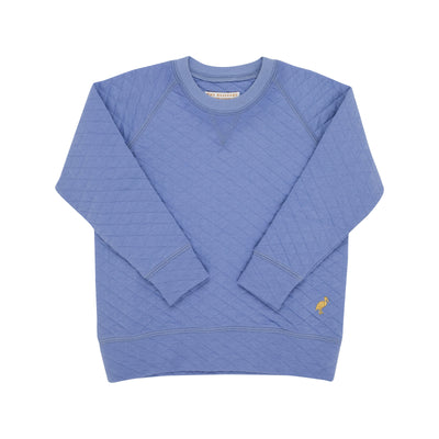 Cassidy Comfy Crewneck Quilted - Park City Periwinkle