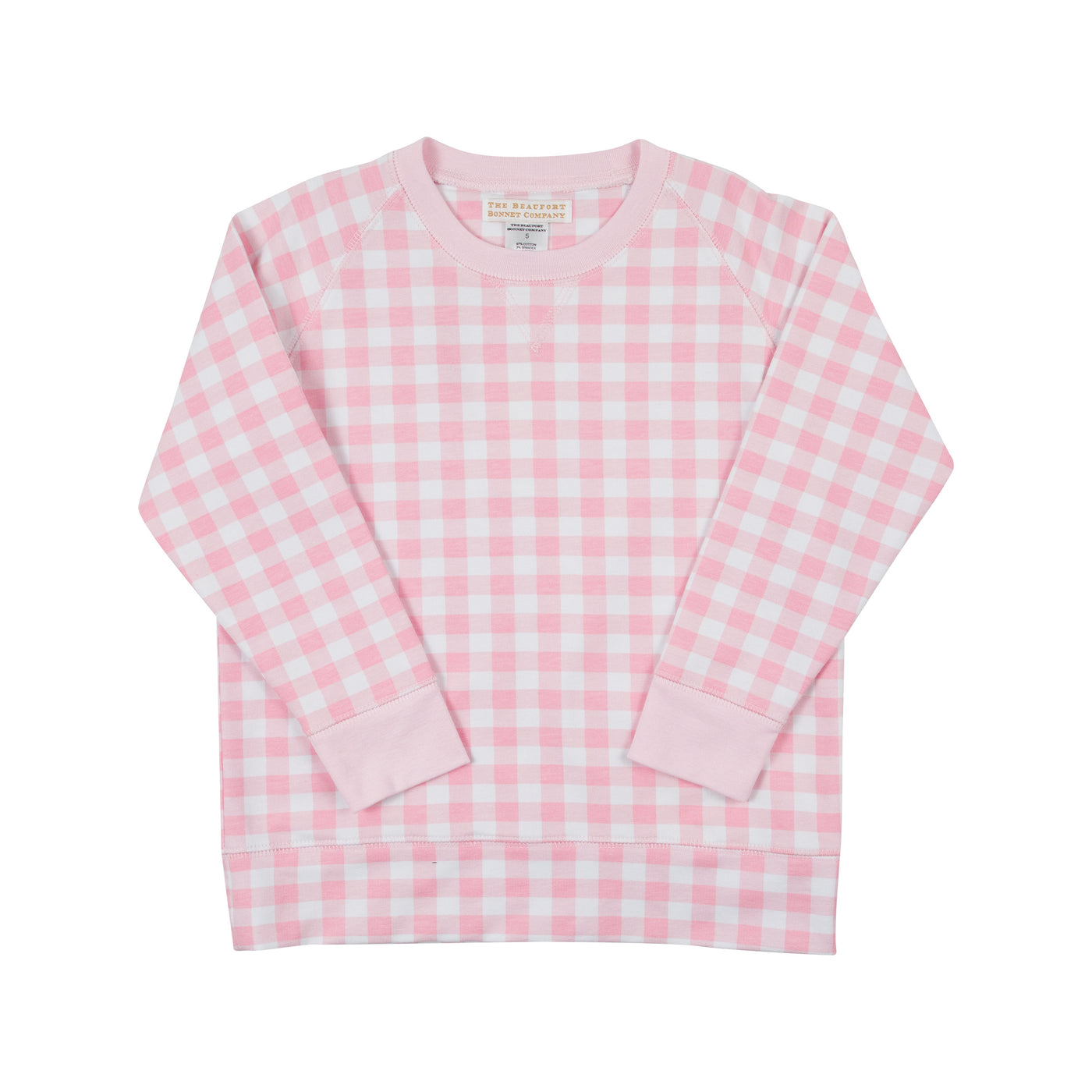 Cassidy Comfy Crewneck - PBP Gingham