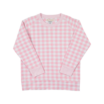 Cassidy Comfy Crewneck - PBP Gingham