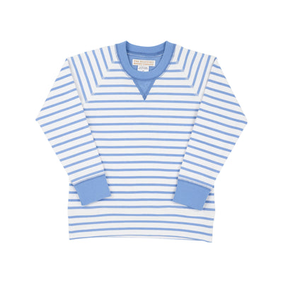 Cassidy Comfy Crewneck - Barbados Blue Stripe