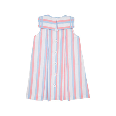 Cindy Sailor Dress - New River Nautical Stripe