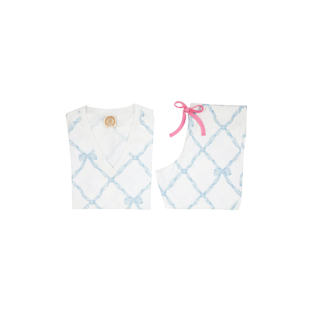 Coastal Living Lounge Set -Buck Blue Belle Meade Bow/WAW