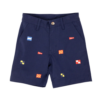 Critter Charlie's Chinos - Nantucket Navy Flags/Multi