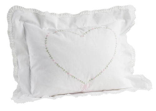 Floral Heart Pillow Top