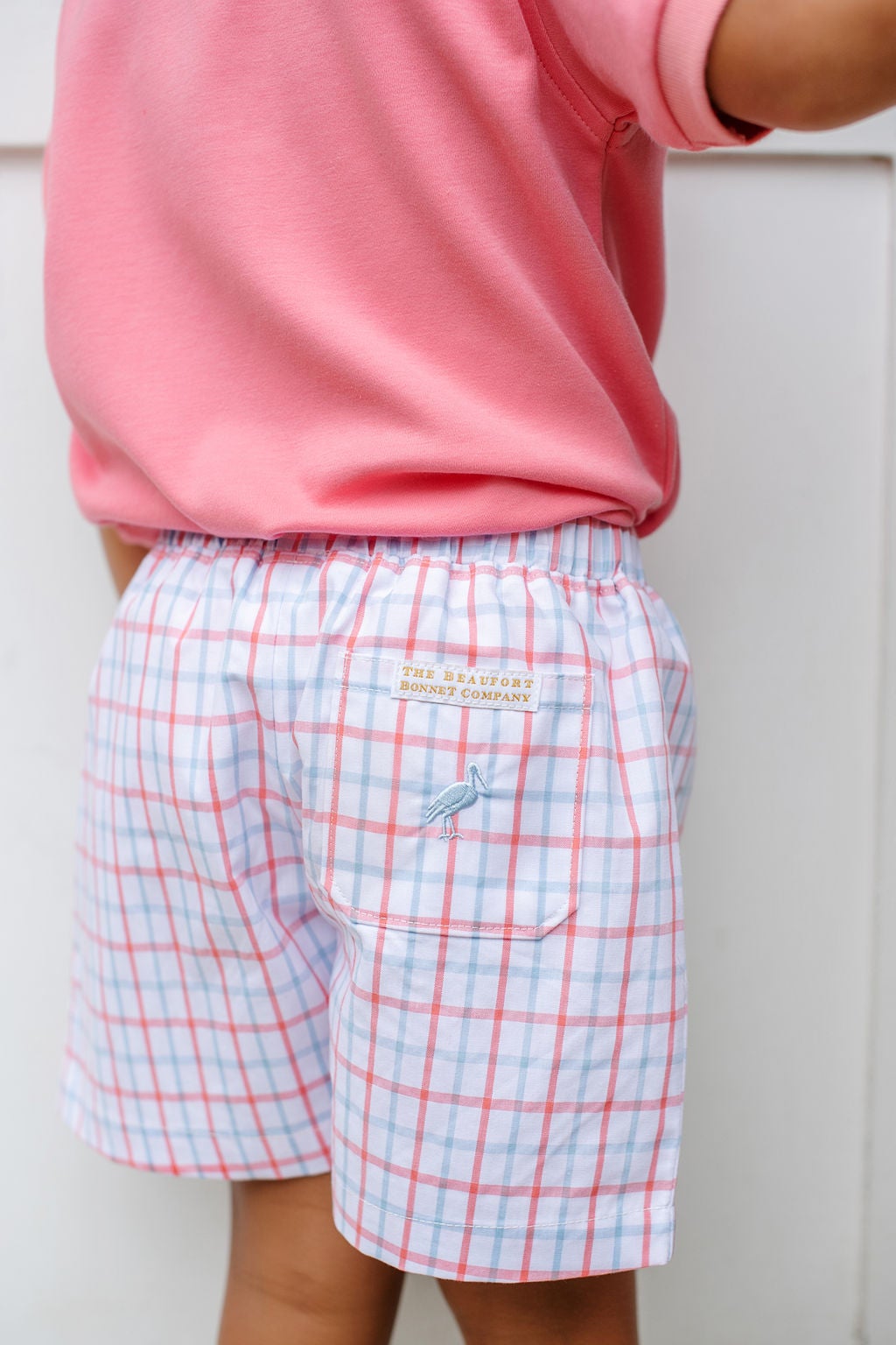 Shelton Shorts Coral Chandler Check/BealeSB Broadcloth