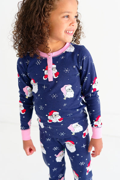 Sara Jane's Sweet Dreams Set- Dear Santa -Navy/Pink/HHP