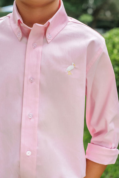 Dean's List Dress Shirt-Palm Beach Pink/Multi Stork