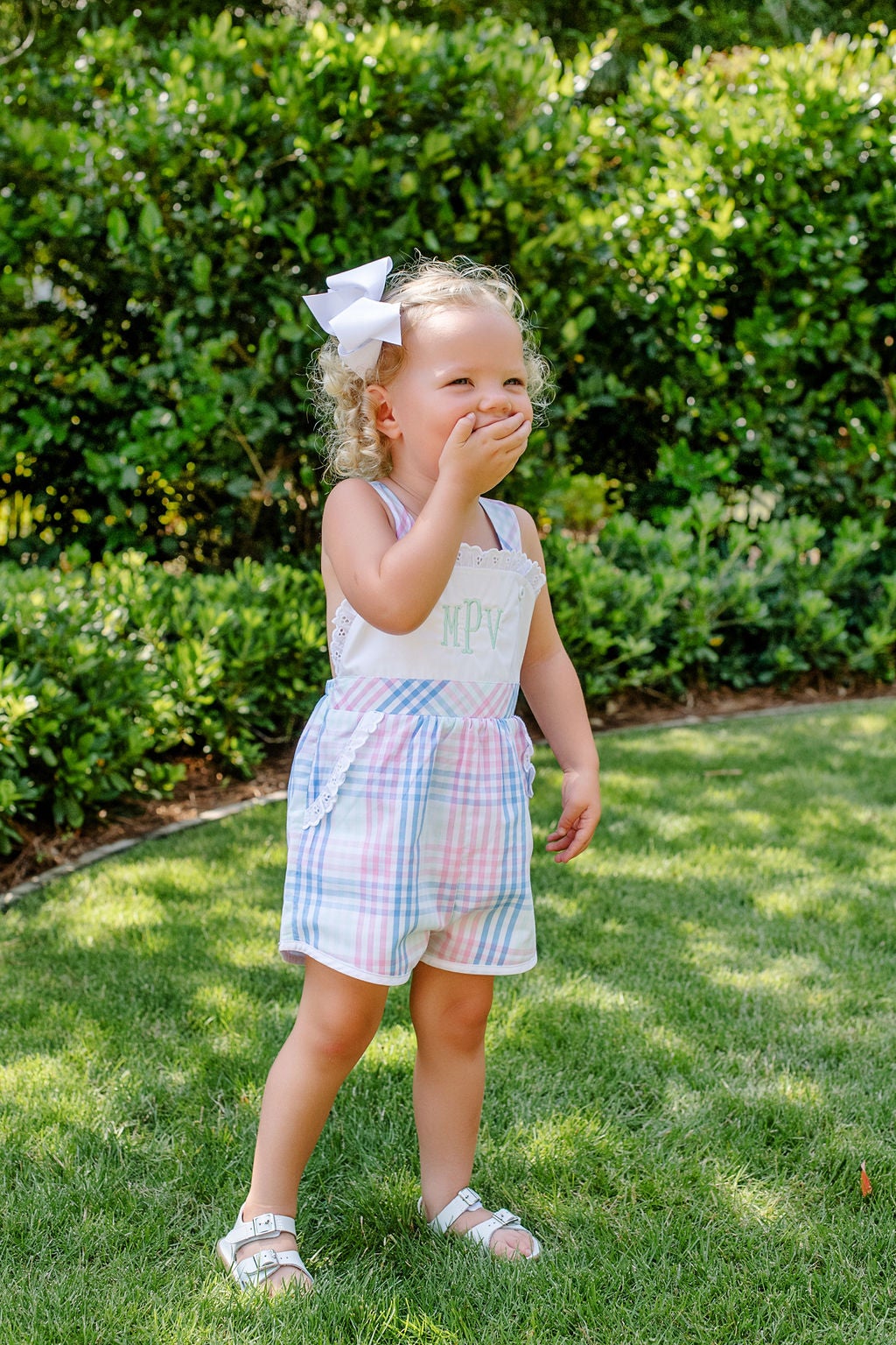 Ruthie Romper - Spring Party Plaid