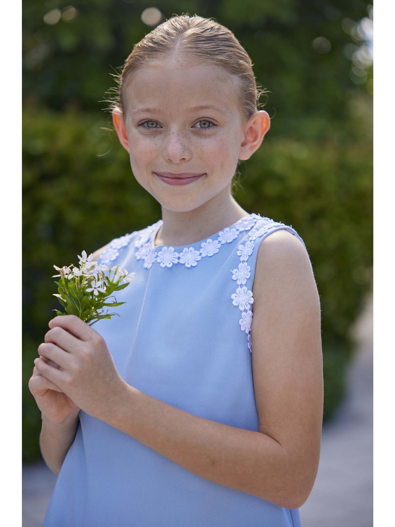 Daisy Dress - Light Blue Twill