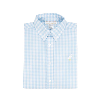 Dean's List Dress Shirt - BuckBlue Gingham/ Multi Stork