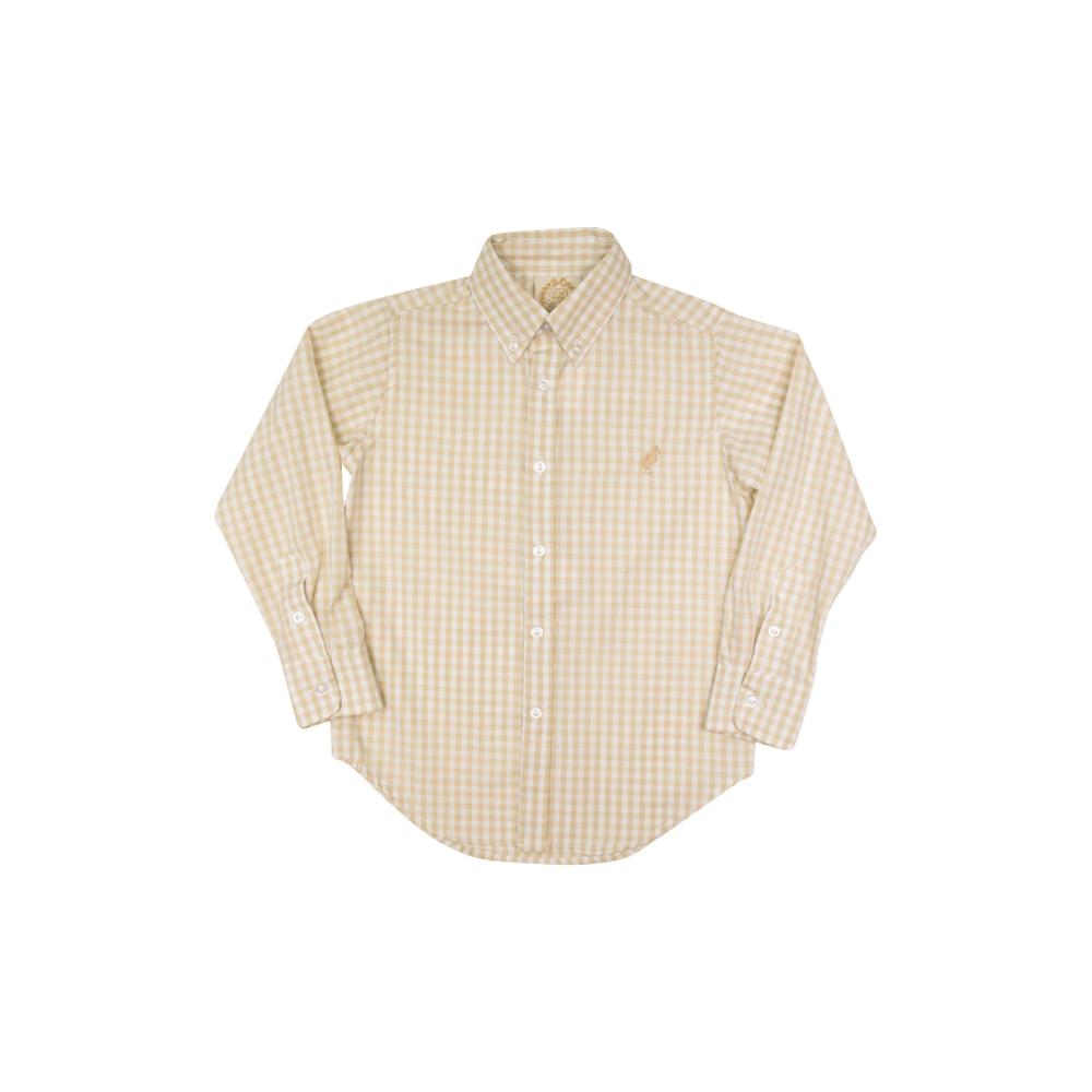 Dean's List Dress Shirt - Keeneland Khaki Gingham