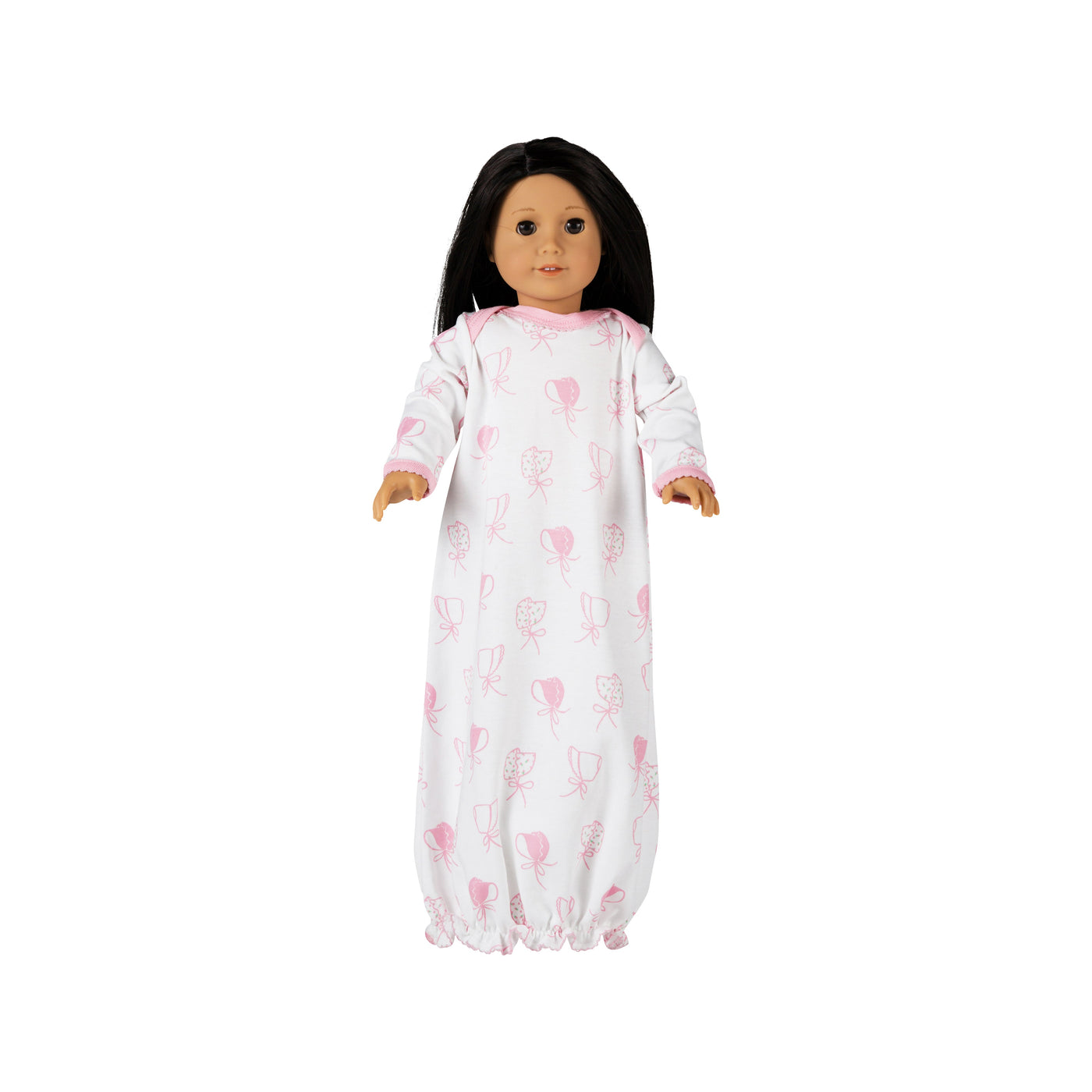 Dolly's Adorable Everyday Gown - Betsey's Bonnets/Sandpearl Pink