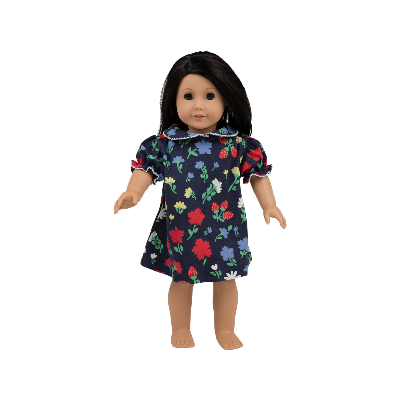 Dolly's Maude's PP Collar Dress-Berry Vintage Blooms