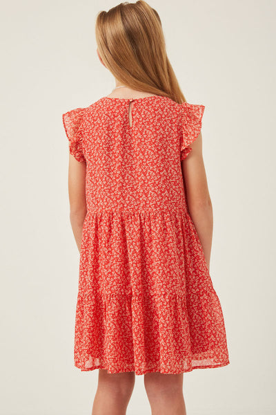 Ditsy Floral Ruffle Tank Dress