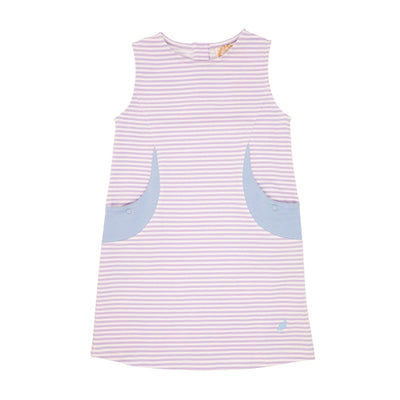 Gladys Day Dress-Lauderdale Lav Stripe/BealeSB