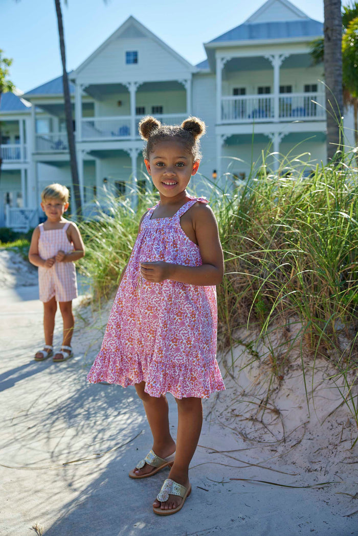 Katherine Bow Dress - Naples Floral