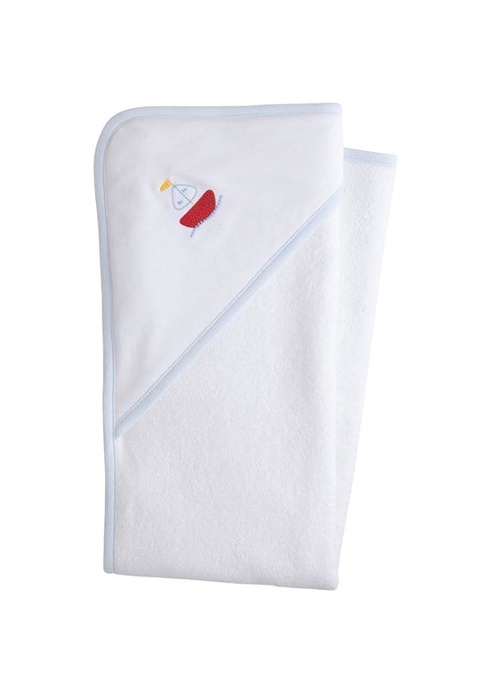 Hooded Towel - Sailboat