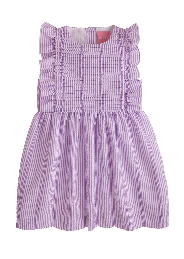 Saratoga Dress - Fancy Purple Seersucker