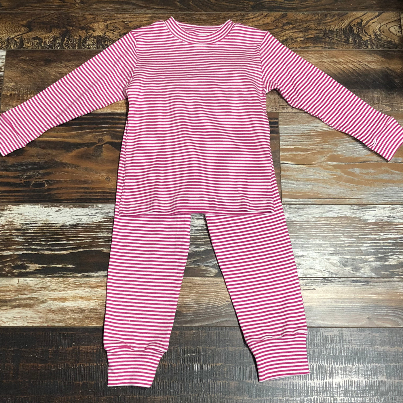 Pink/Wh Striped PJs