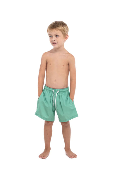 Green to Crocodile - Color Changing Swim Trunks
