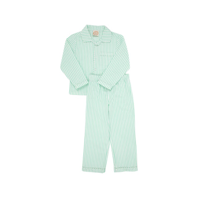 Lock's Little Man Set - Grace Bay Green Stripe