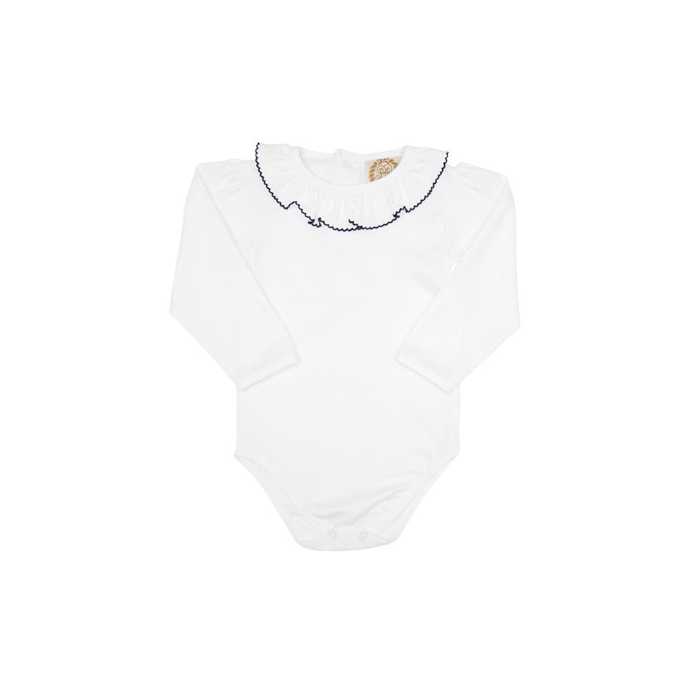 LS Ramona Ruffle Collar Shirt- WAW/NN