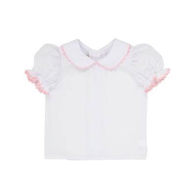 Girls Maude's Peter Pan Collar SS Shirt & Onesie WAW & PBP Ric Rac