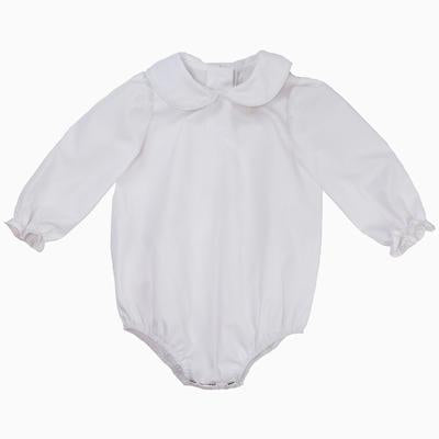 Girls Maude's Peter Pan Collar Shirt & Onesie LS Woven WAW