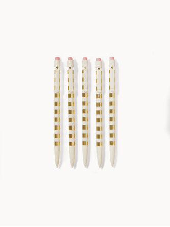 Mechanical Pencil Set - Gold Stripe