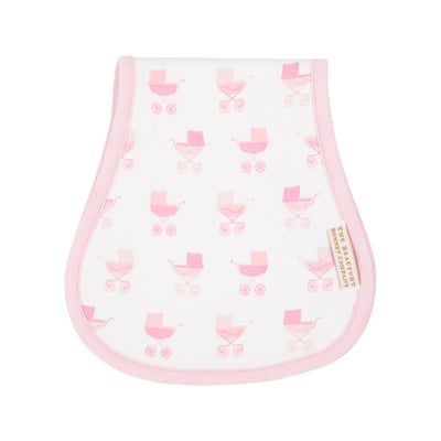 Oopsie Daisy Burp Cloth - Pram Parade (Girl)