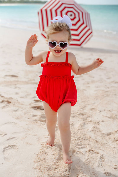 St. Bart's Bubble Bathing Suit-Richmond Red/RR