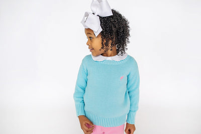 Isabelle's Sweater-Brookline Blue/HHP