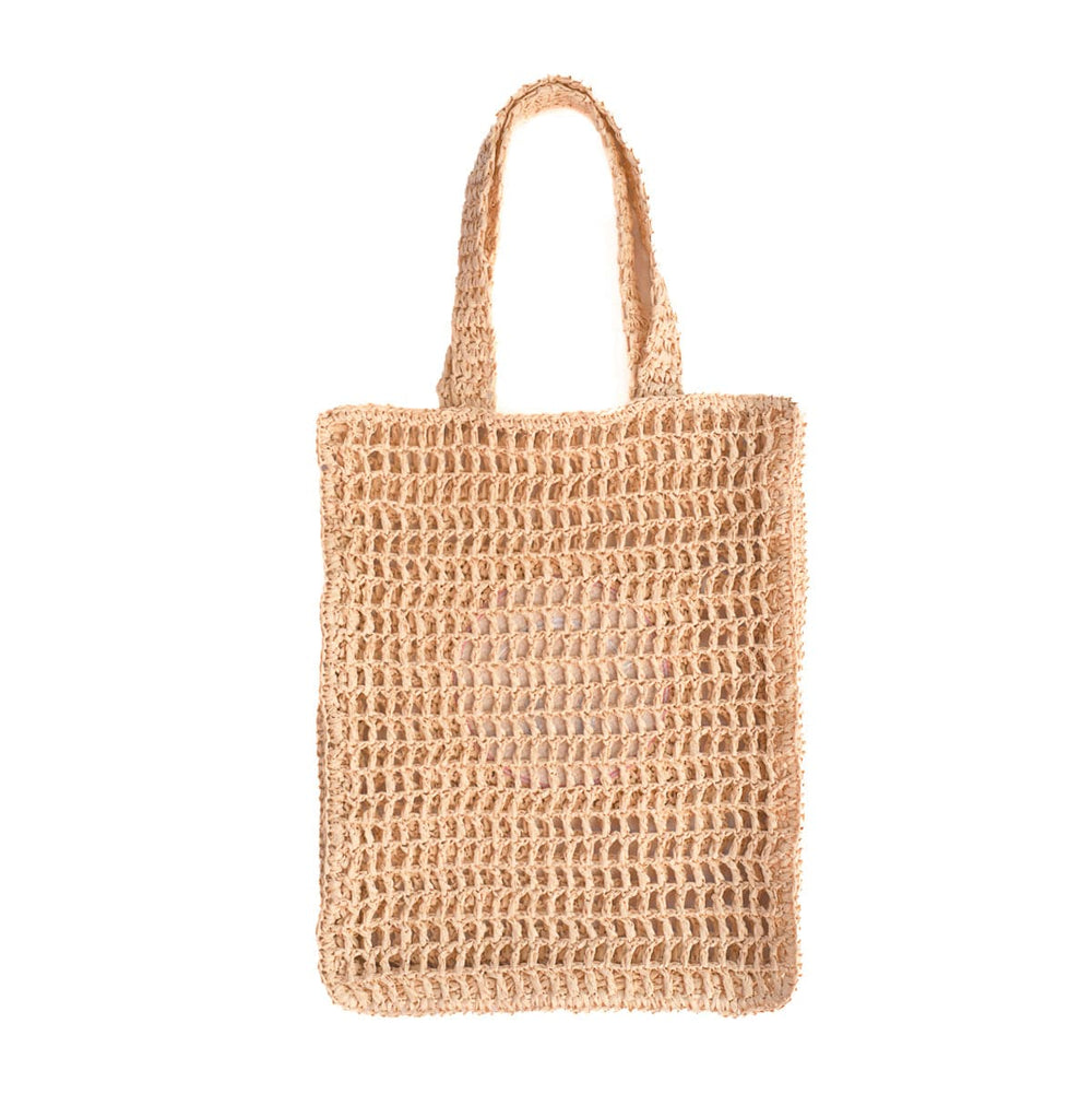 Smiles For Miles Straw Tote