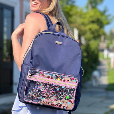 Navy In Love Essentials Backpack - Large