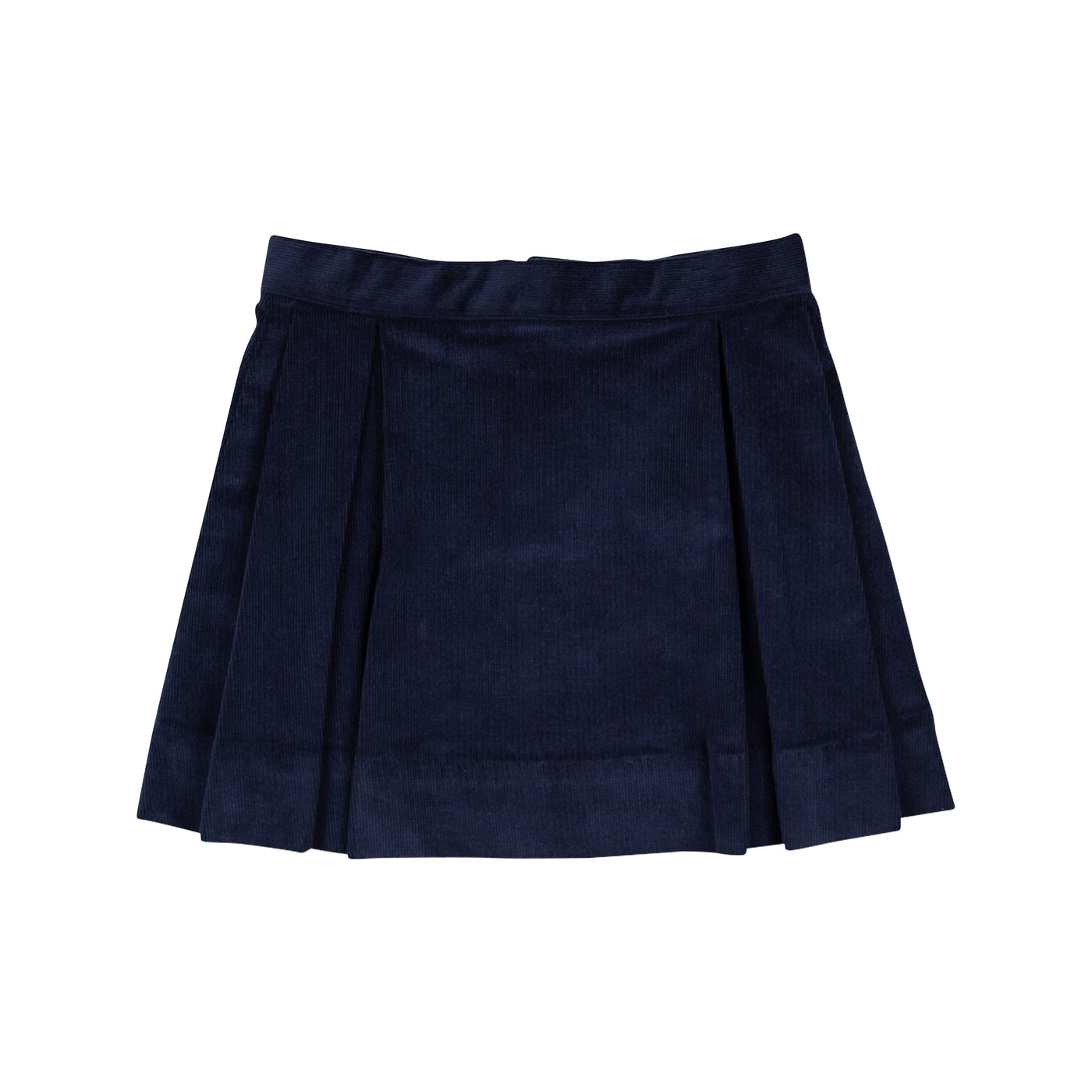 Parson's Pleated Skirt -Nantucket Navy Cord