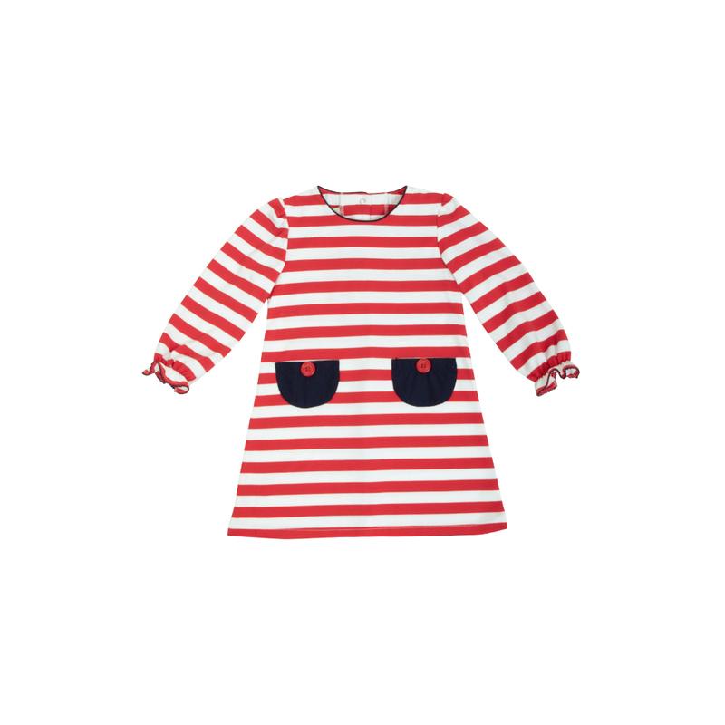 Patty Playground Dress - Richmond Red Stripe