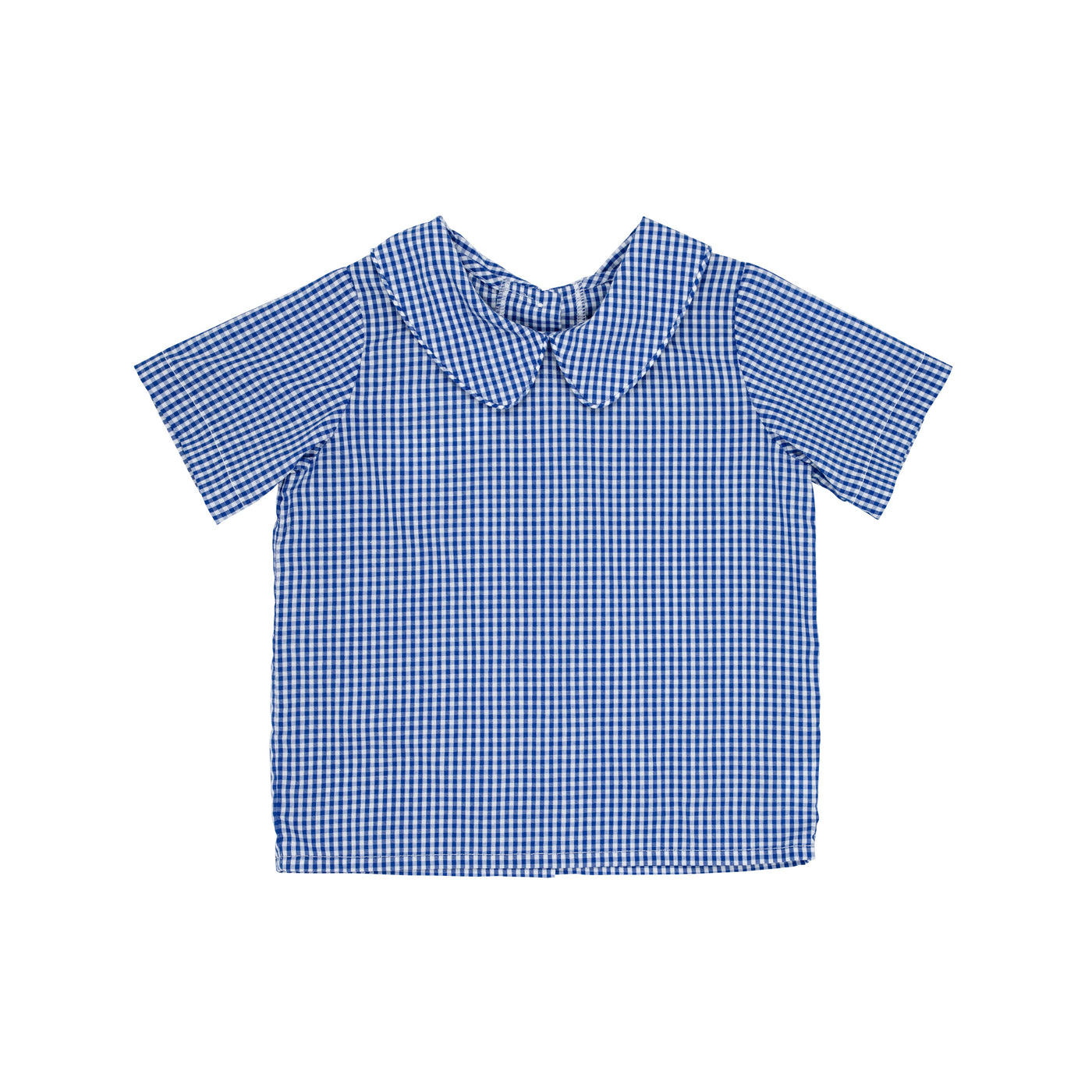 Peter Pan Shirt -SS- Rockefeller Royal Mini Gingham