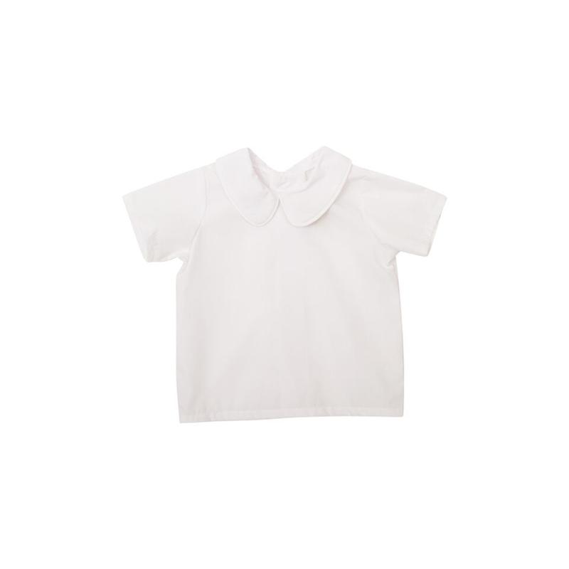 Peter Pan Shirt SS Woven - Worth Avenue White