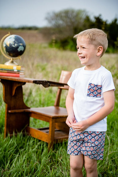 Apple Plaid Boy Shorts & Shirt Set