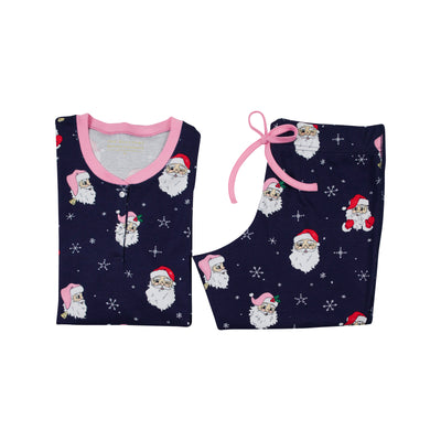 Pimberton Pinot PJ Set- Dear Santa (Navy/PInk/PalmPearl)