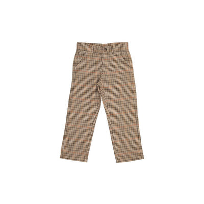 Prep School Pant- Wool-Henry Gray Houndstooth/Chelsea Chocolate