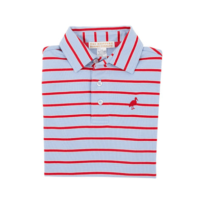 Prim and Proper Polo - Broward Blue Stripe/RR