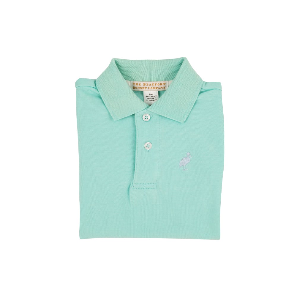 Prim and Proper Polo Greyson Green/Buck Blue Stork Pima-SS