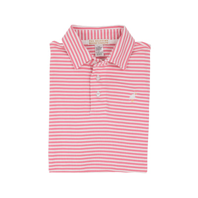 Prim and Proper Polo -HHP/WAW Stripe/Multi Stork-SS-Pima