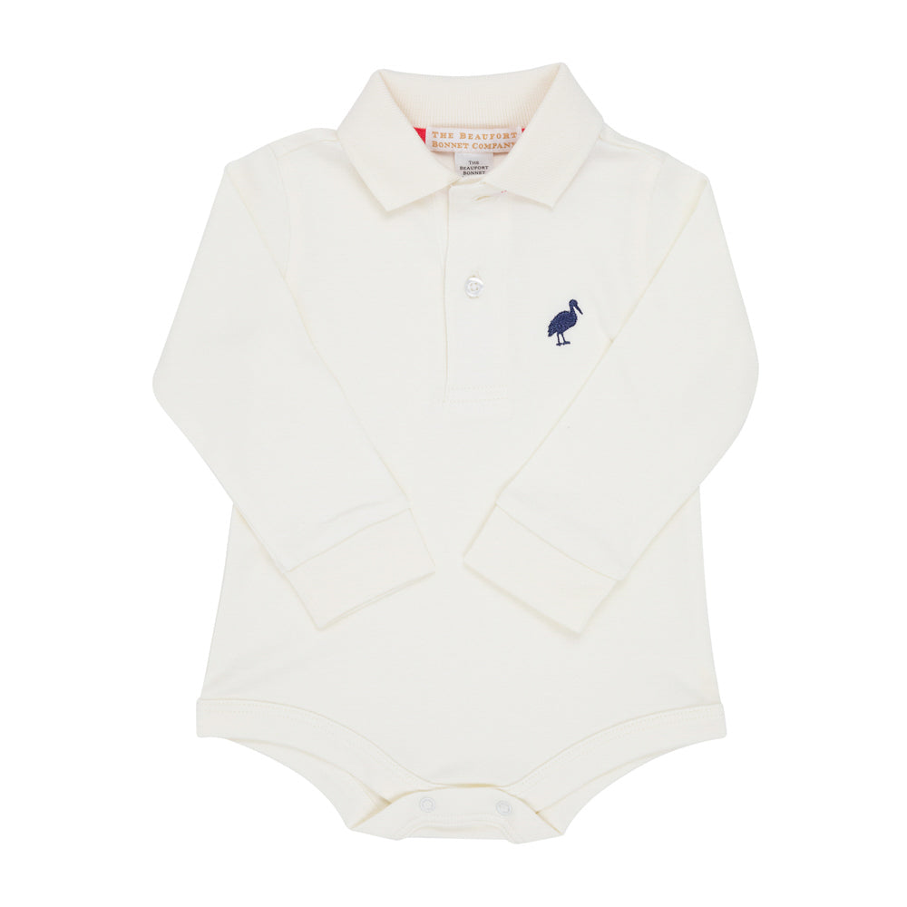 Prim and Proper Polo LS Pima-PPearl-NN