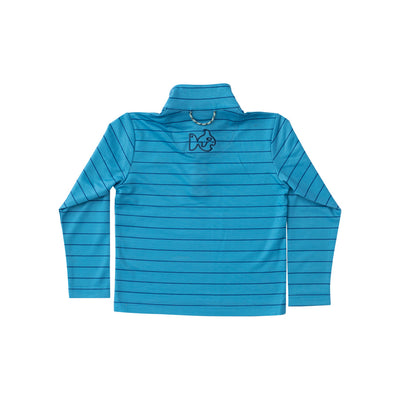 Boy's Performance Pullover -Blue Raspberry Stripe