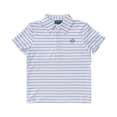 Pro Performance Polo -Plumeria Stripe