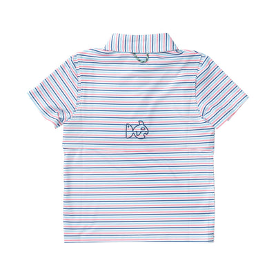 Pro Performance Polo -Plumeria Stripe